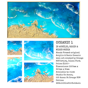 Oceanic 1 Wall Art in Acrylic & Resin